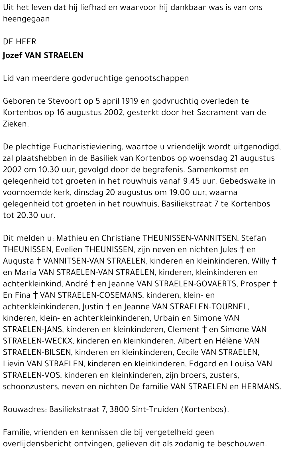 Jozef Van Straelen