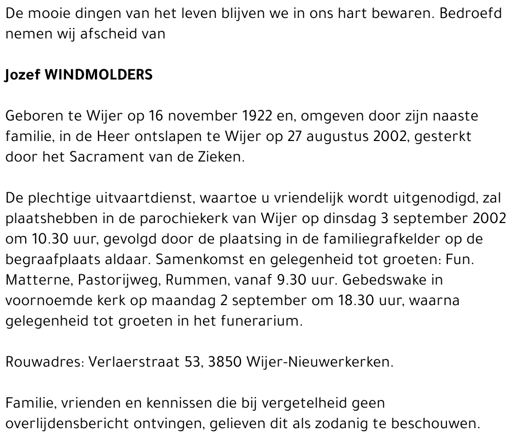 Jozef Windmolders