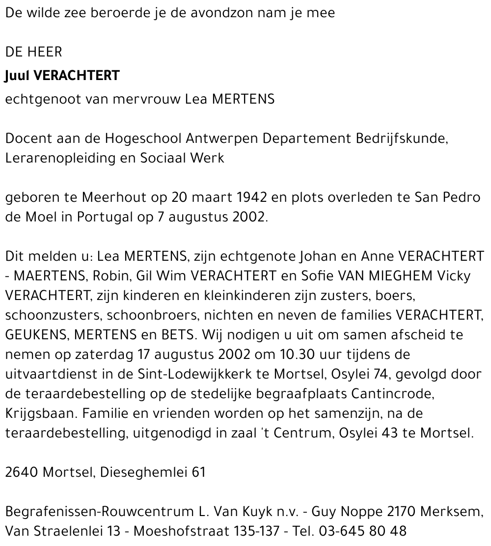JUUL VERACHTERT