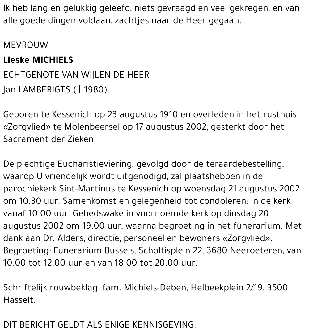 Lieske Michiels
