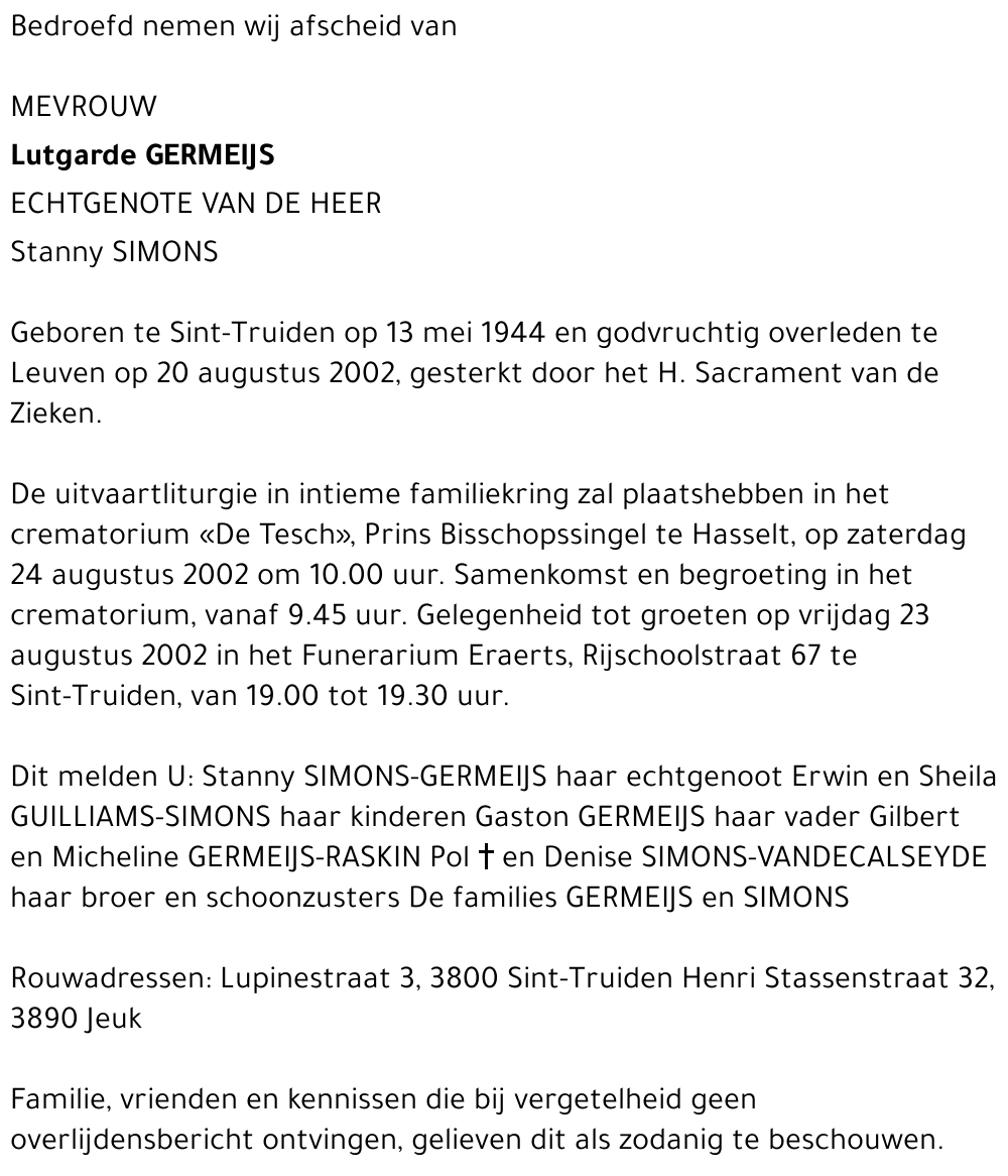 Lutgarde Germeijs