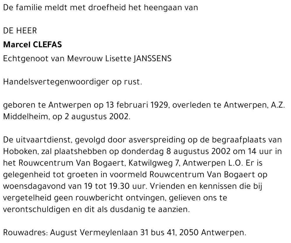 Marcel CLEFAS