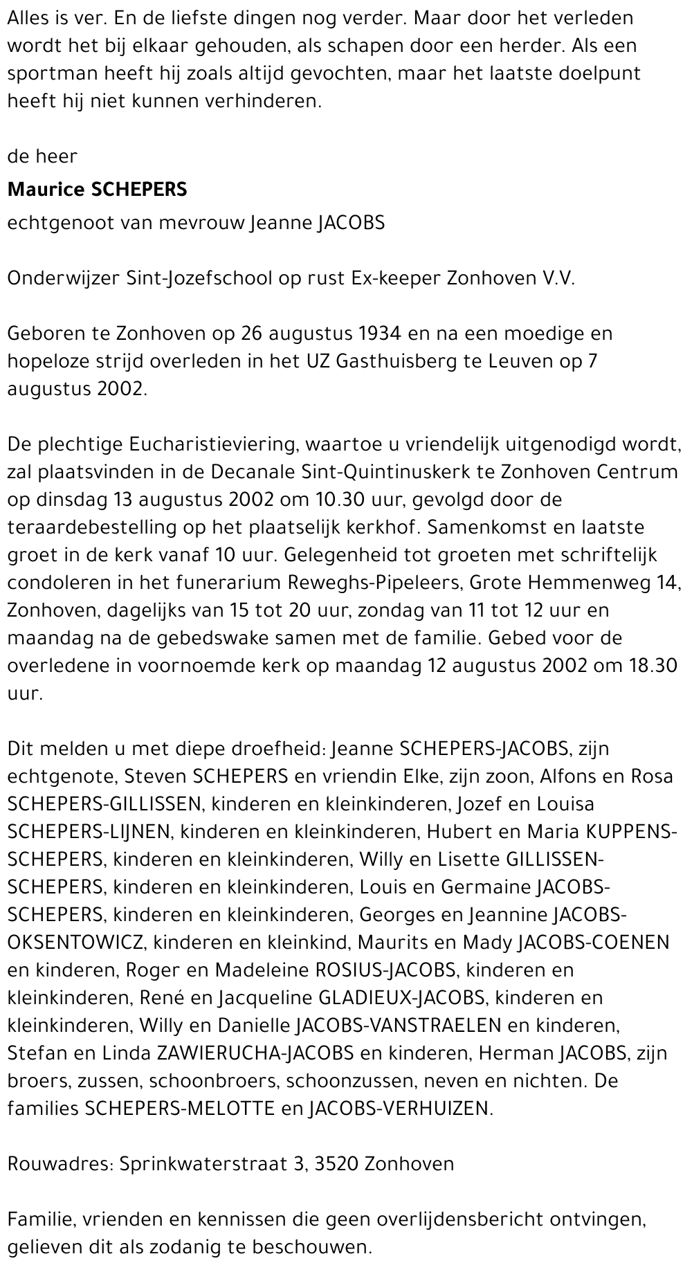 Maurice SCHEPERS