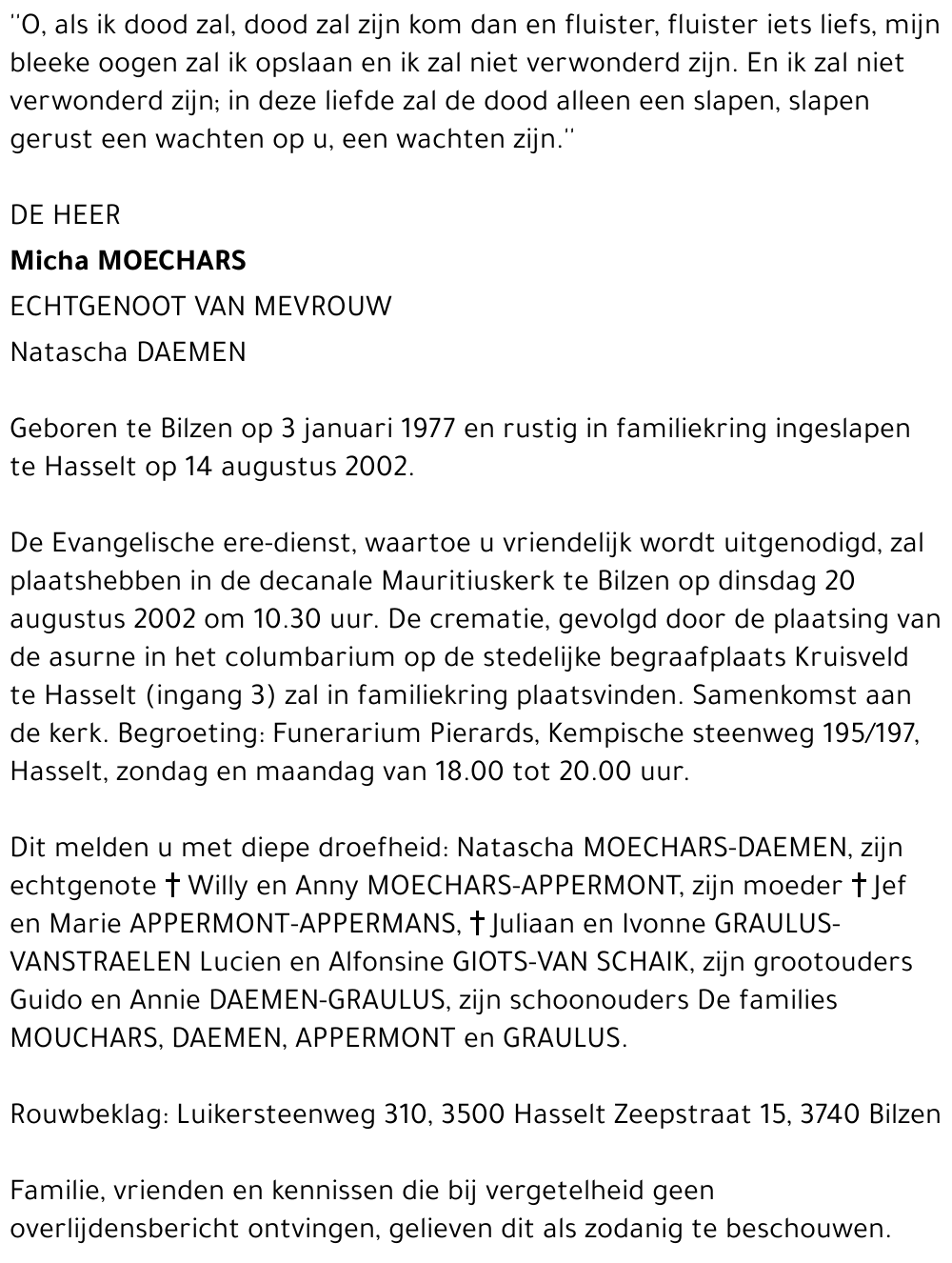 Micha Moechars