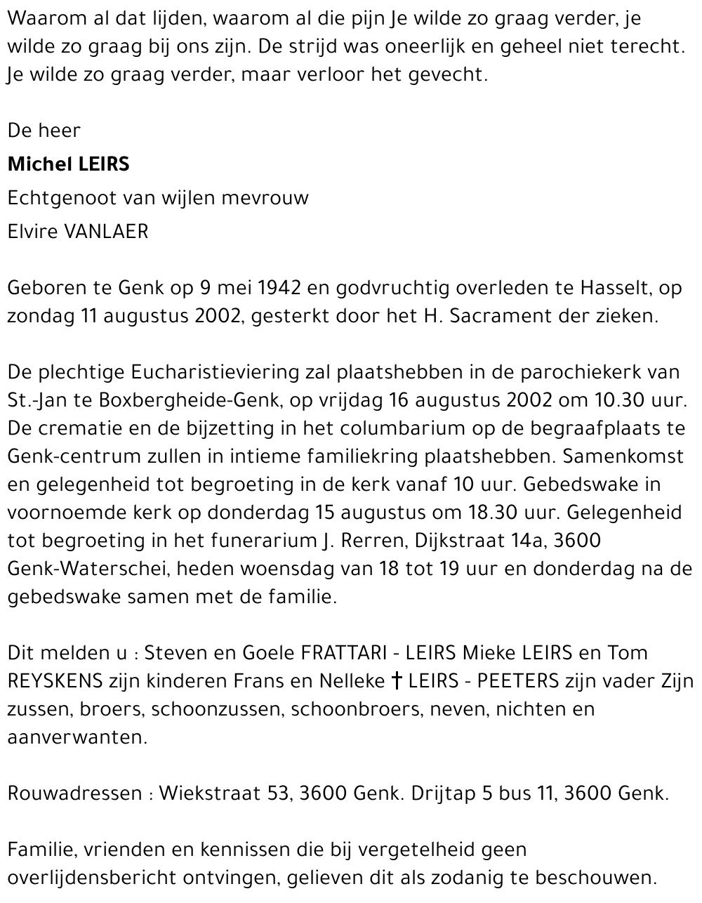 Michel LEIRS