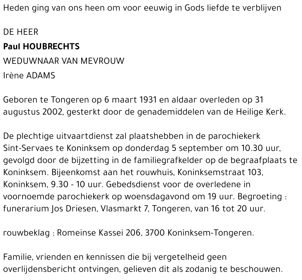 Paul Houbrechts