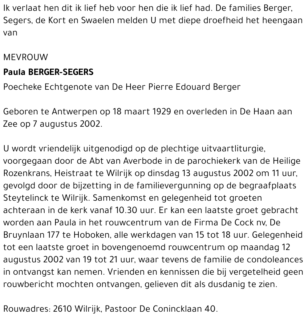 Paula Berger-Segers