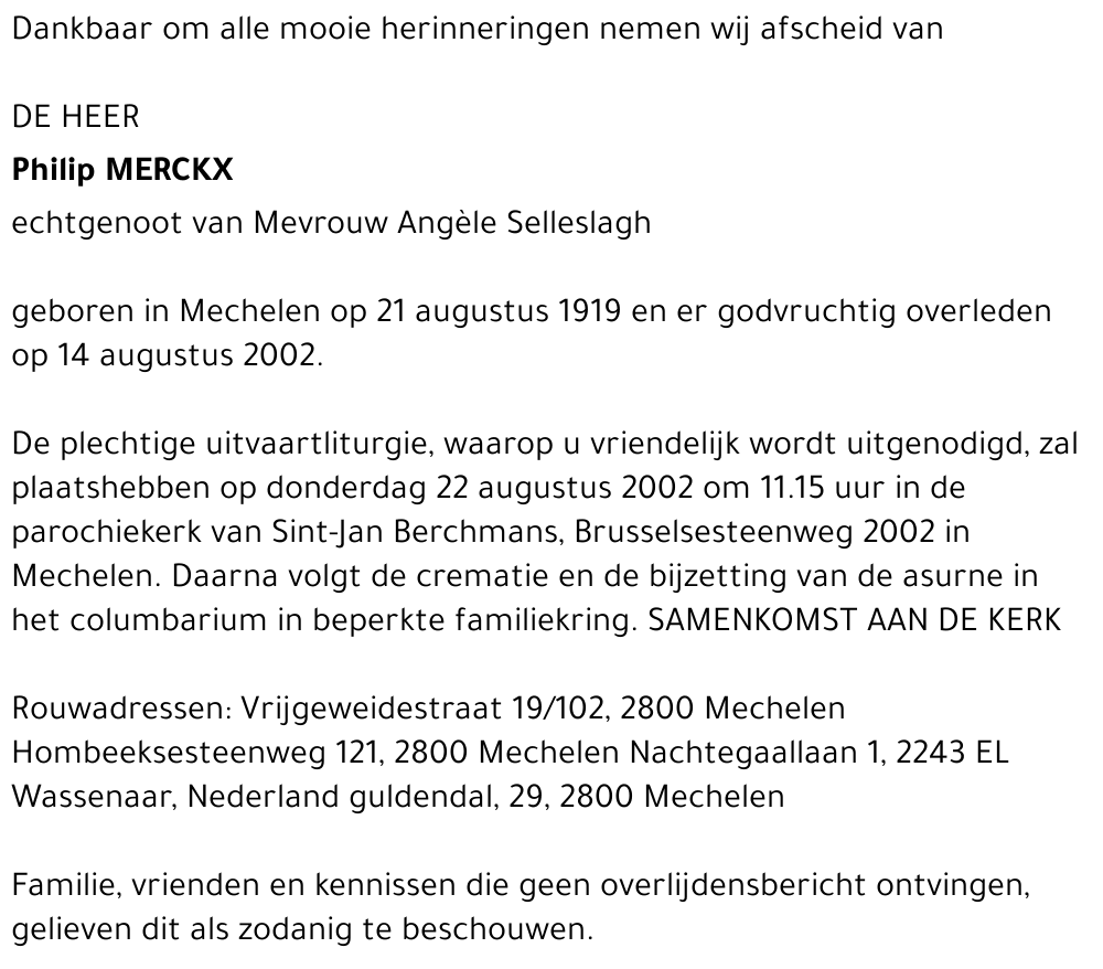 Philip MERCKX