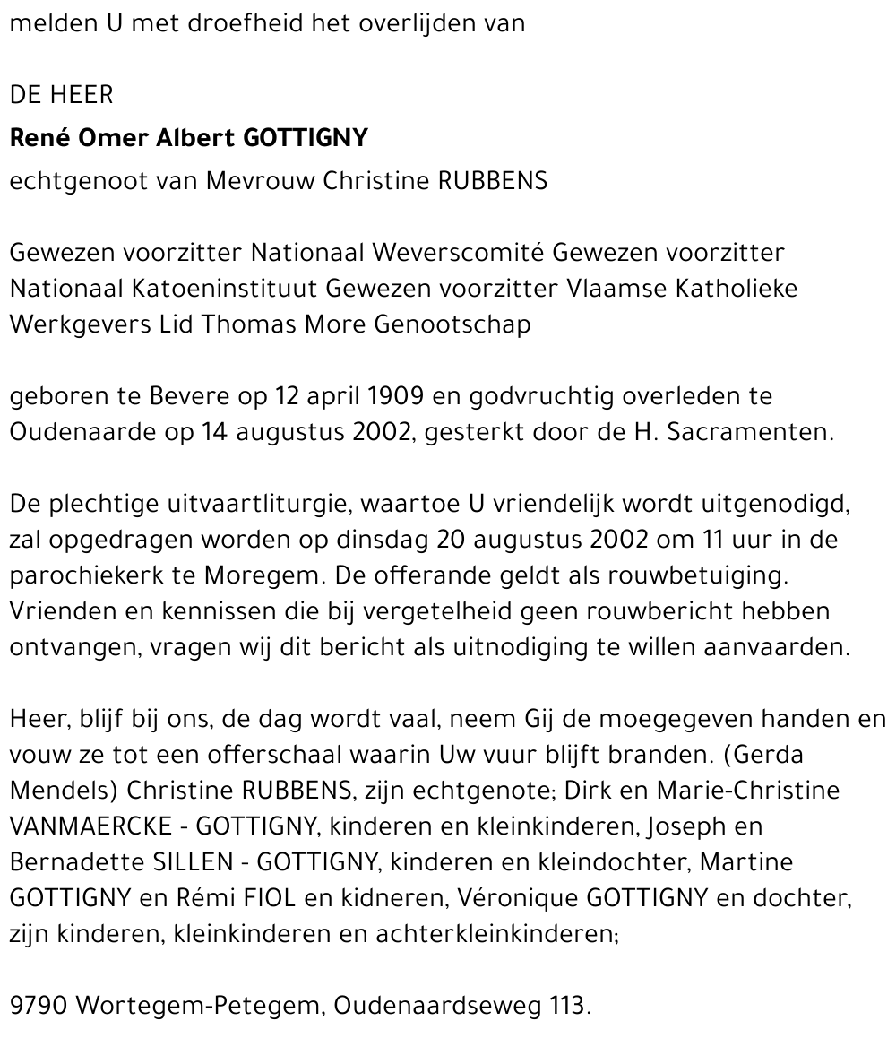 René Omer Albert Gottigny