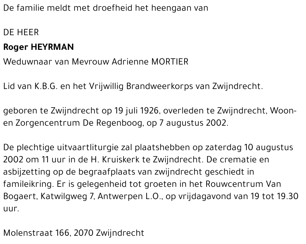 Roger Heyrman