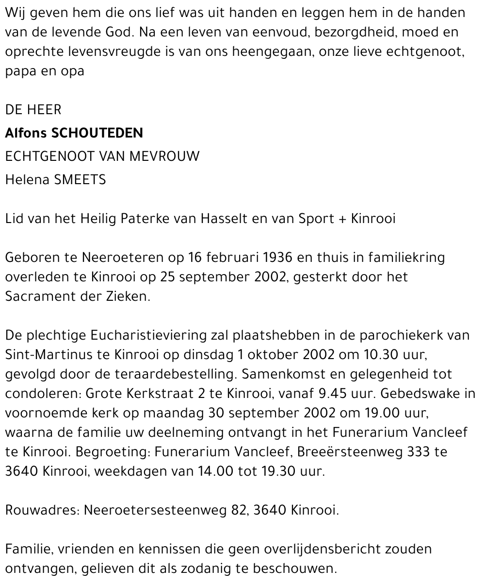 Alfons Schouteden