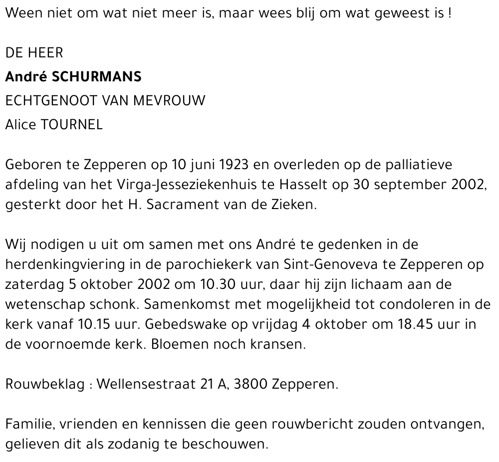 Andre Schurmans