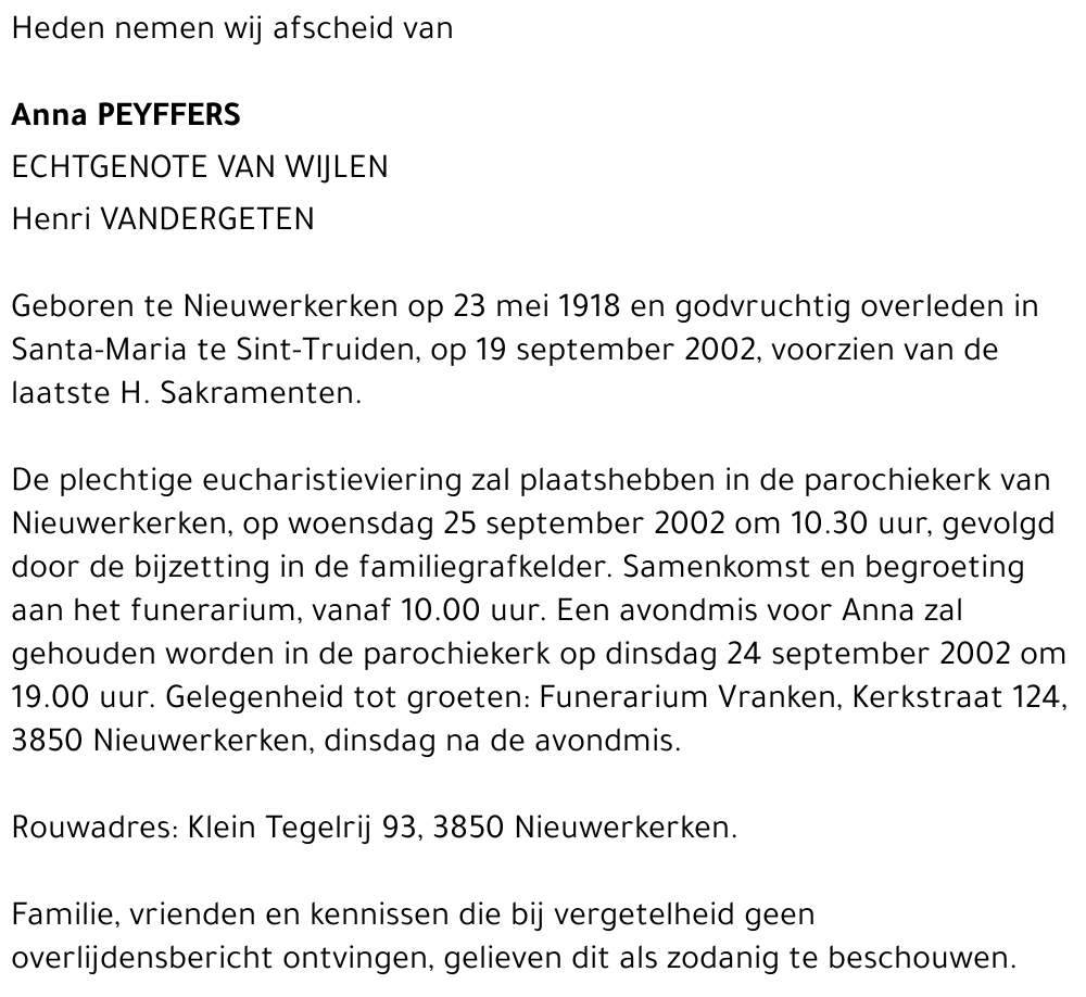 Anna Peyffers