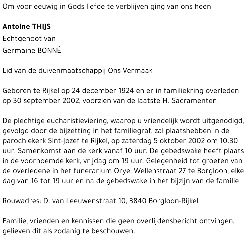 Antoine Thijs