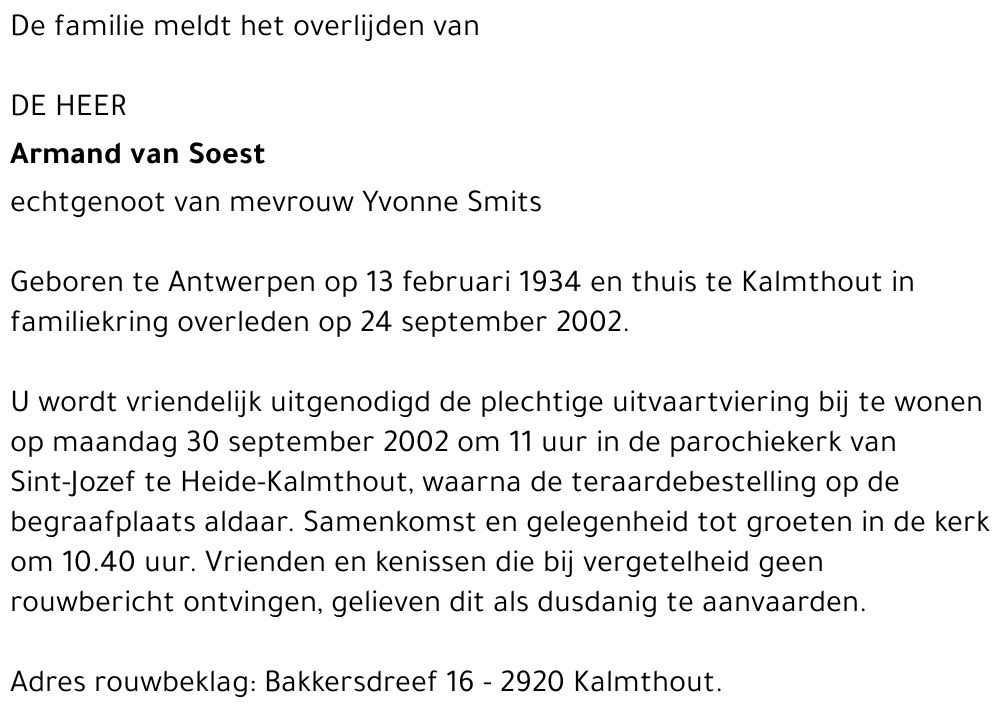 Armand van Soest