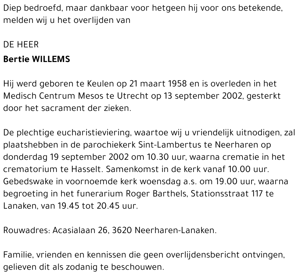 Bertie Willems