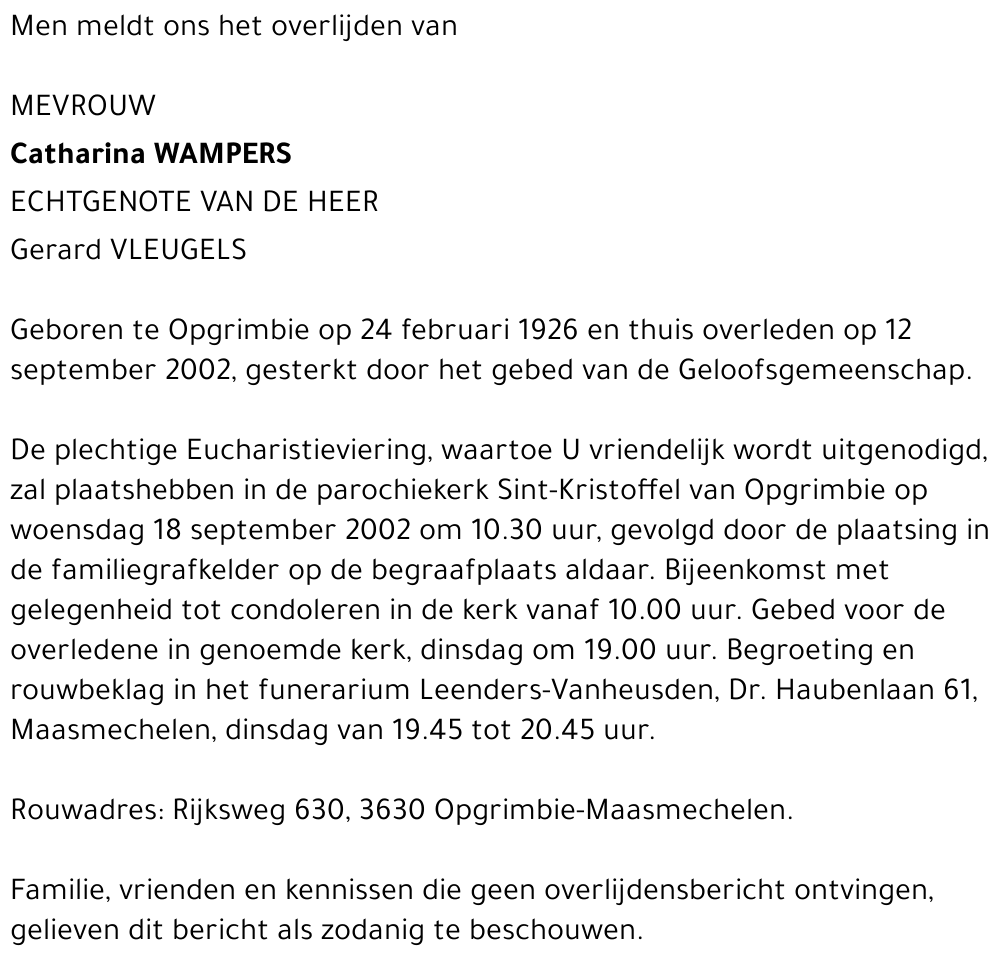 Catharina Wampers