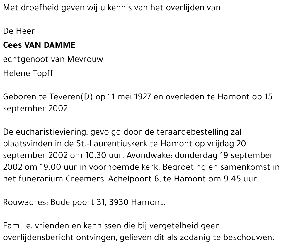 Cees Van Damme