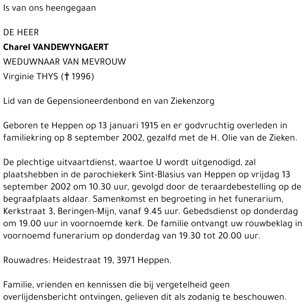 Charel Vandewyngaert