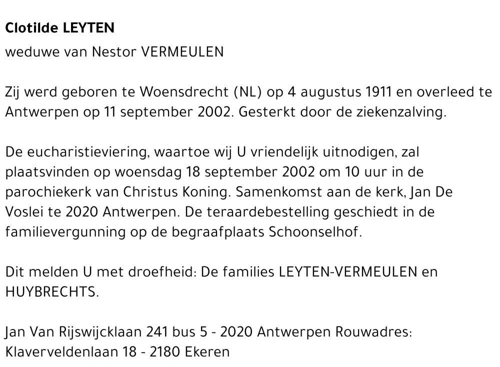 CLOTILDE LEYTEN