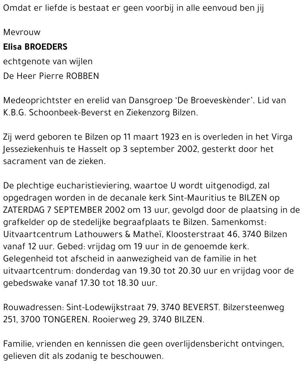 Elisa BROEDERS