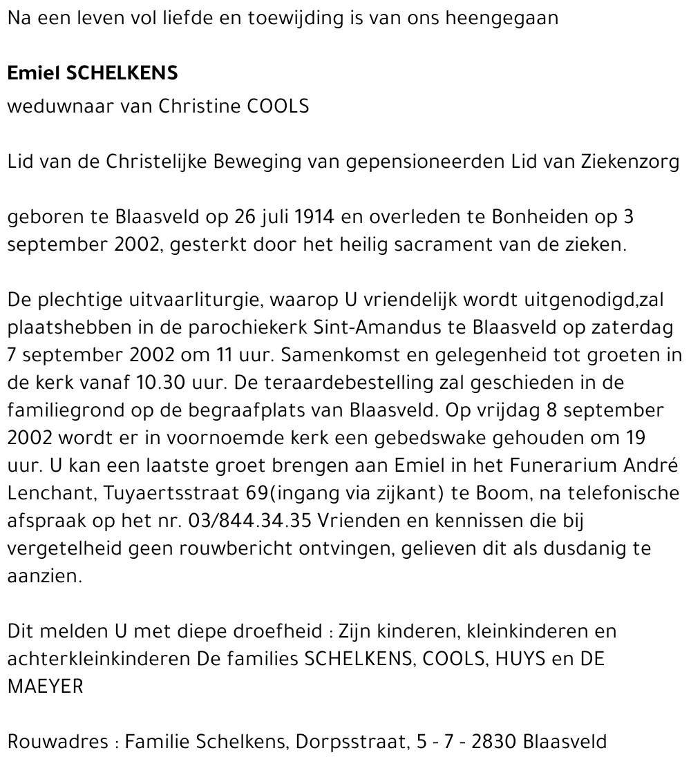 EMIEL SCHELKENS