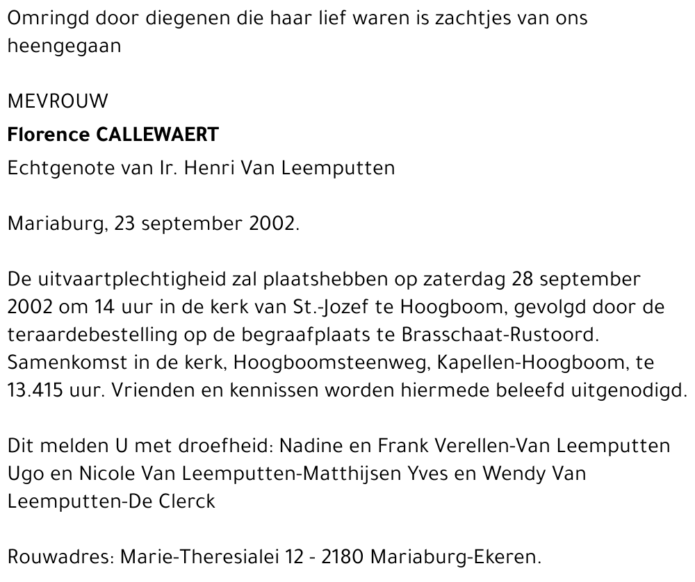 Florence Callewaert