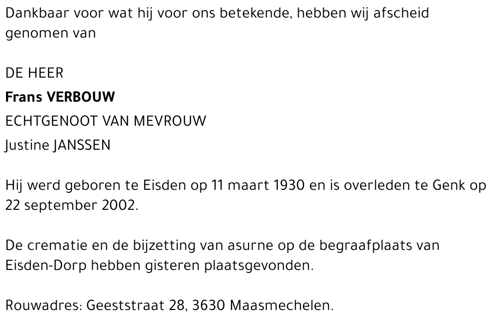 Frans Verbouw