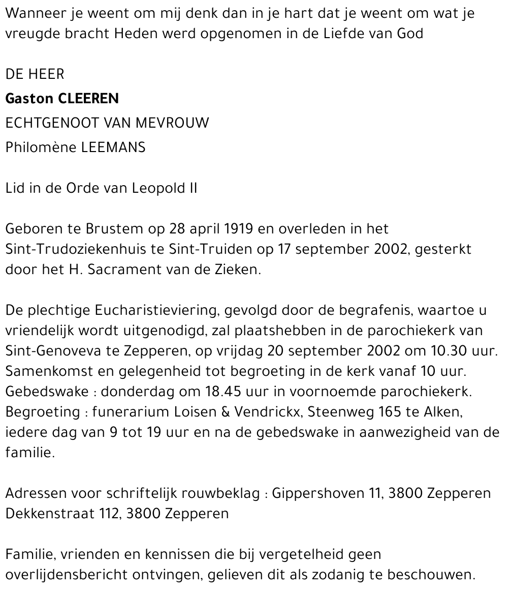 Gaston Cleeren