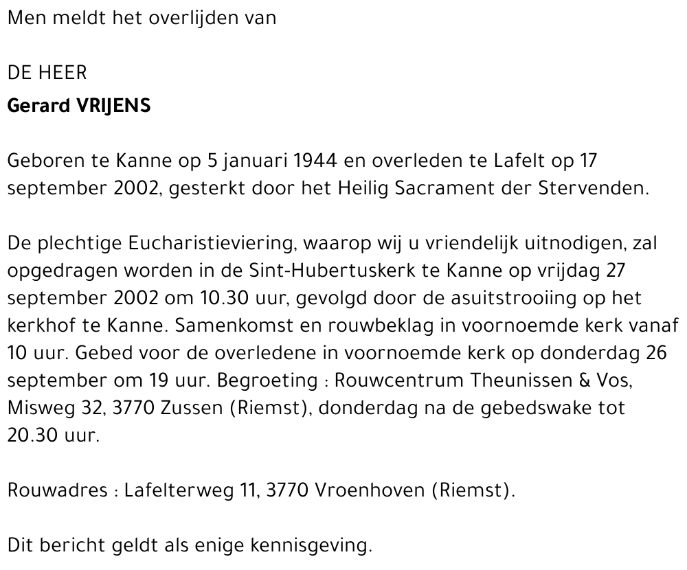 Gerard Vrijens