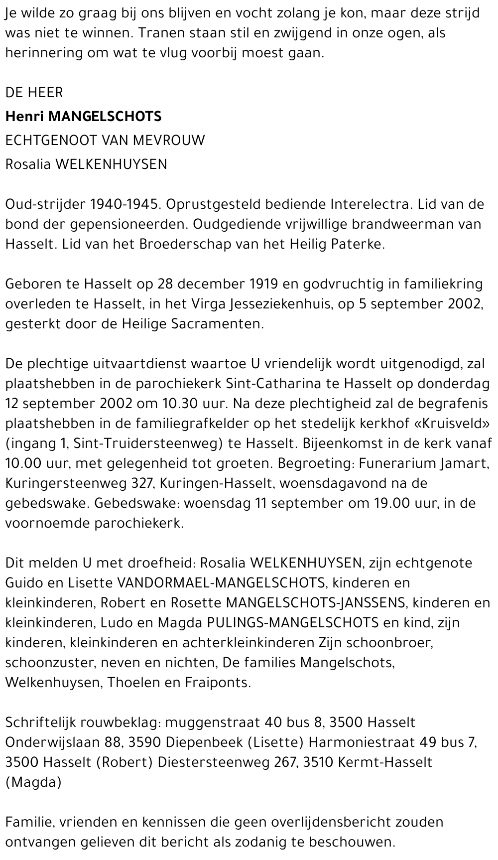 Henri Mangelschots