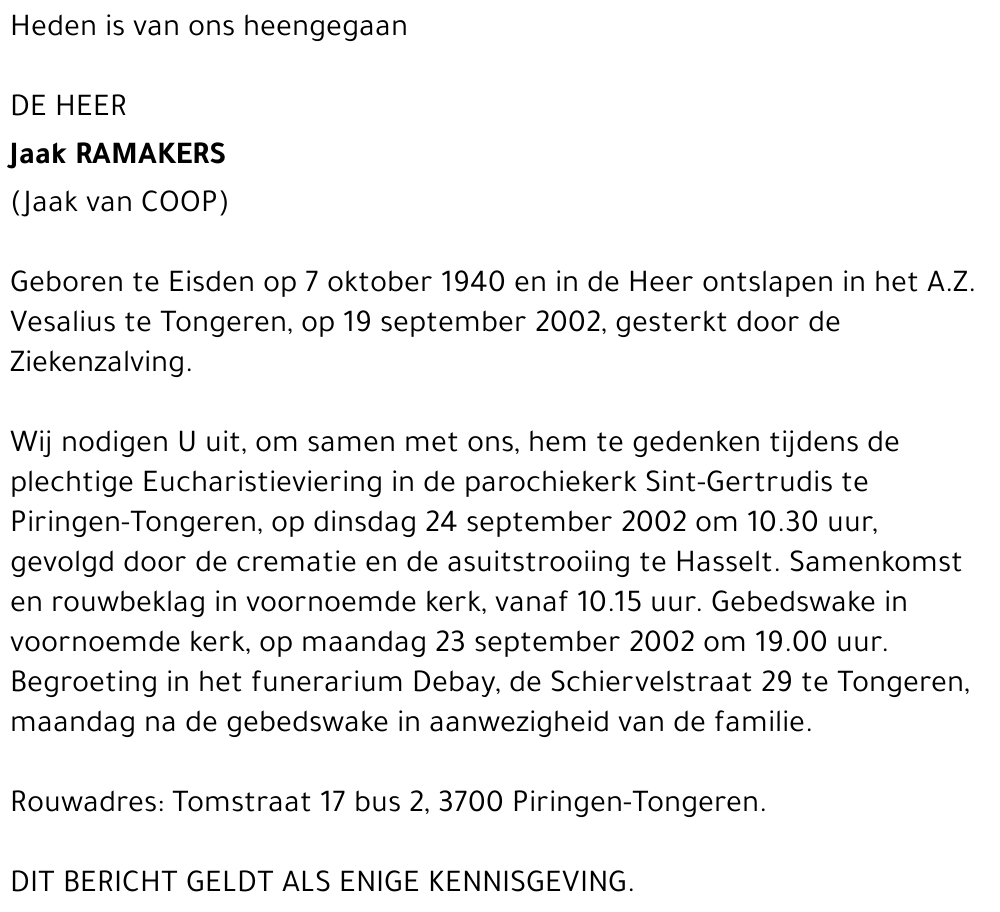 Jaak Ramakers