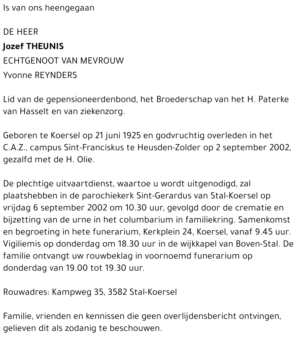 Jozef Theunis