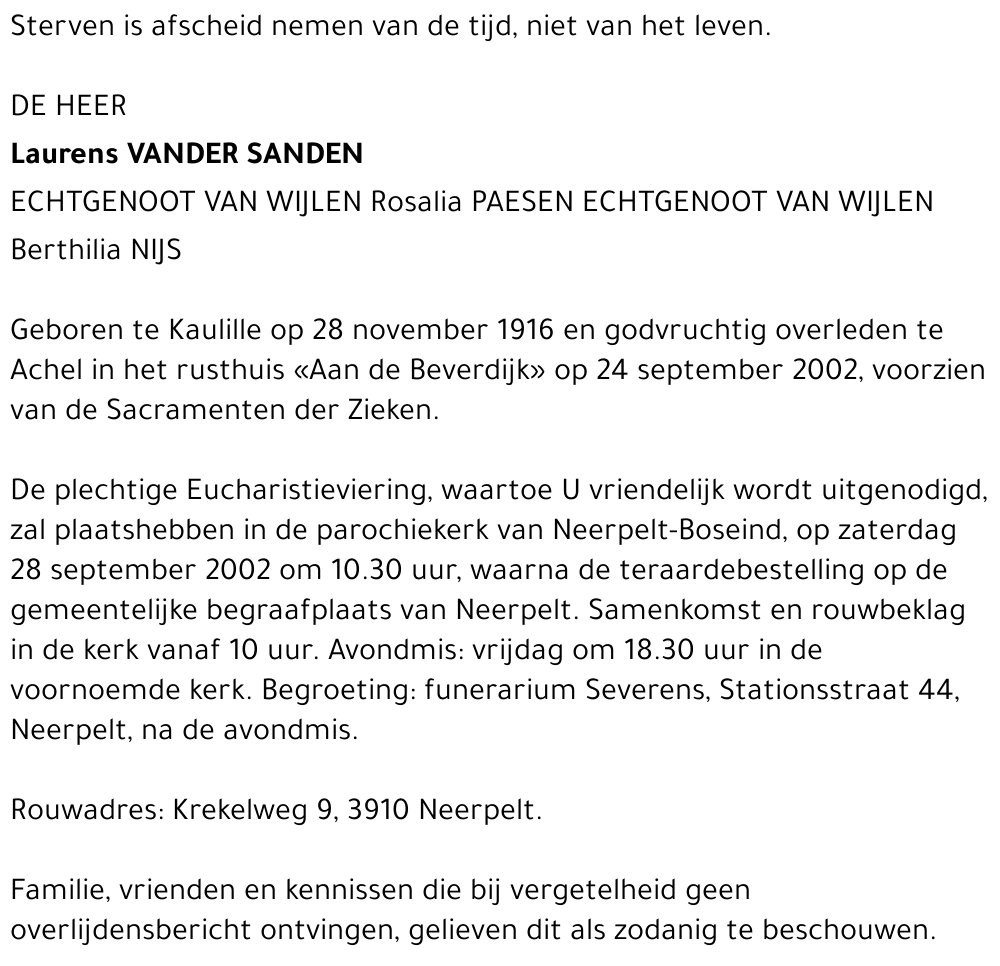 Laurens Vander Sanden