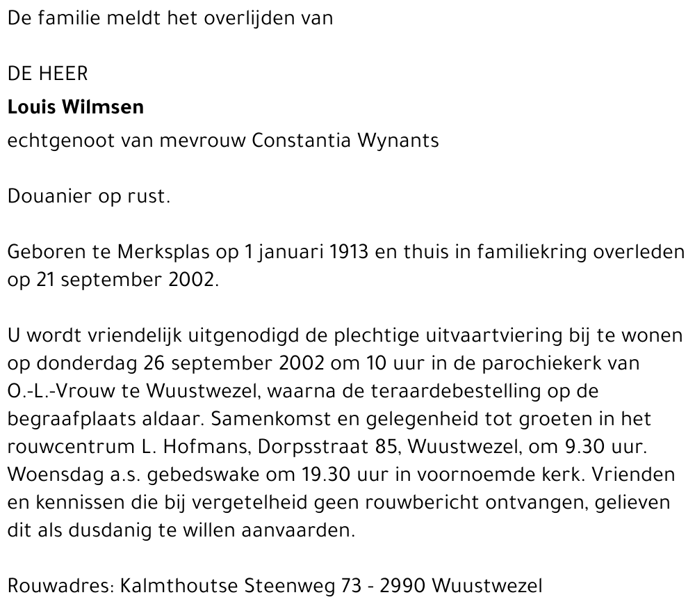 Louis Wilmsen