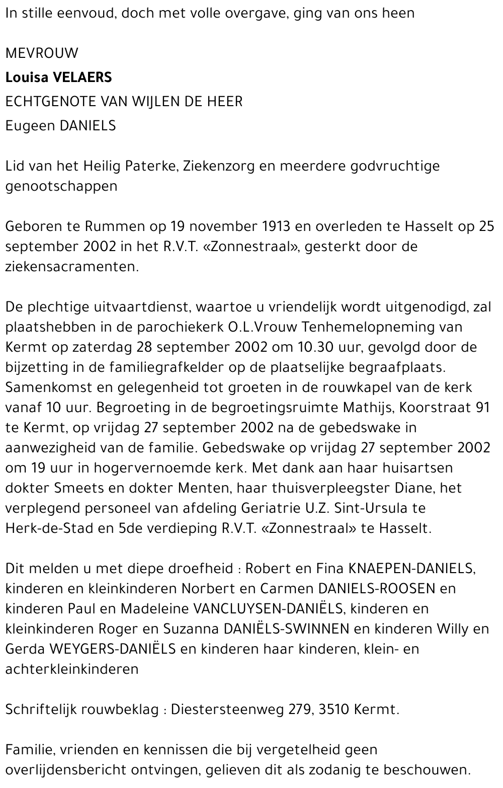 Louisa Velaers