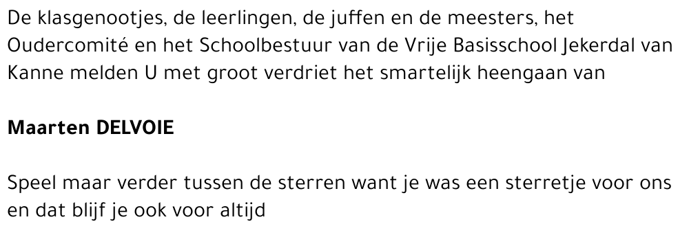 Maarten Delvoie
