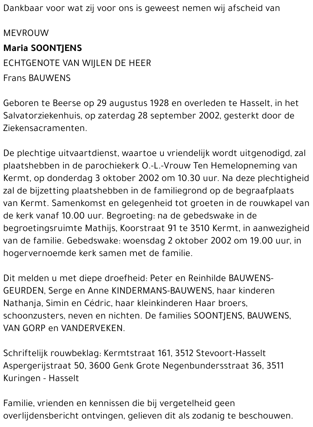 Maria Soontjens