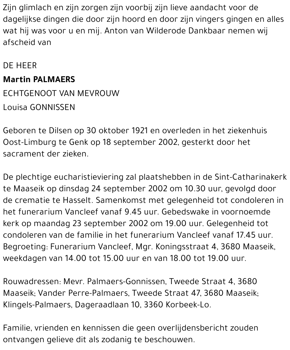 Martin Palmaers