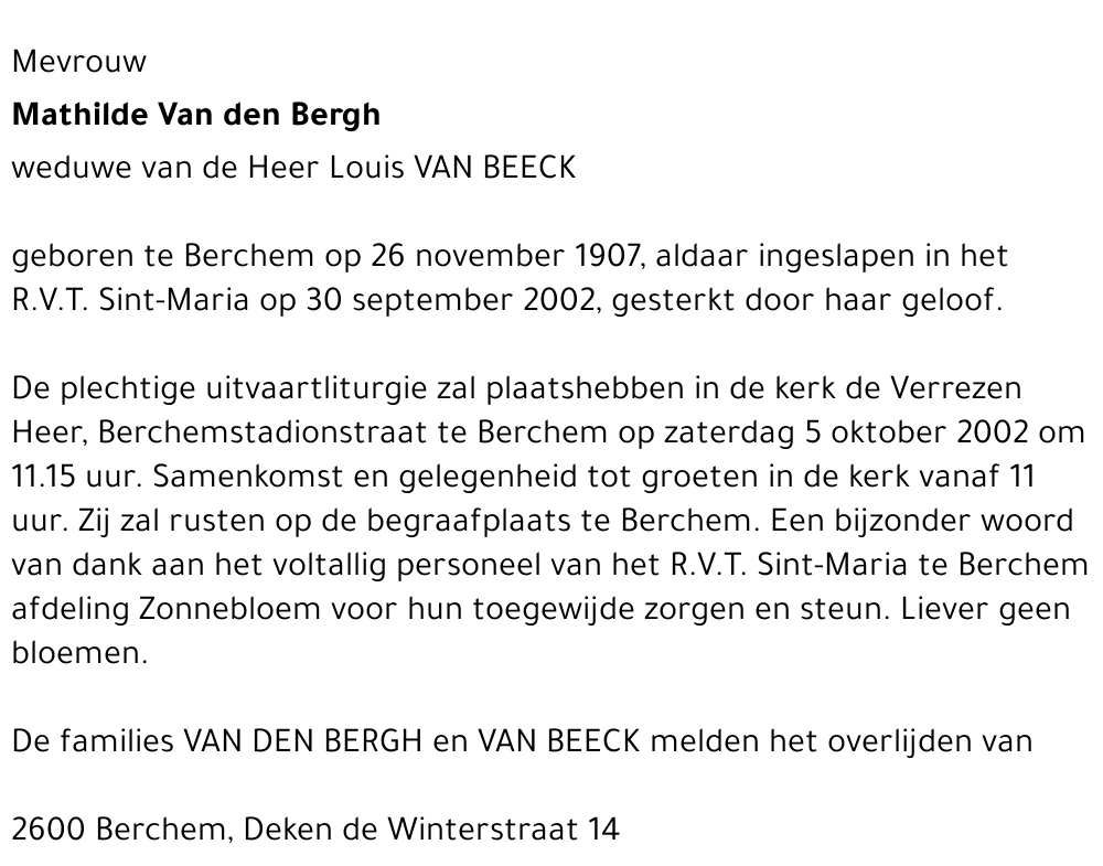 Mathilde Van den Bergh