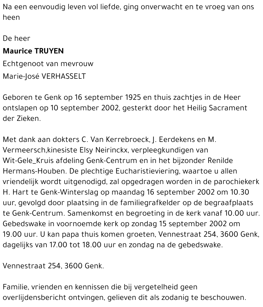 Maurice TRUYEN
