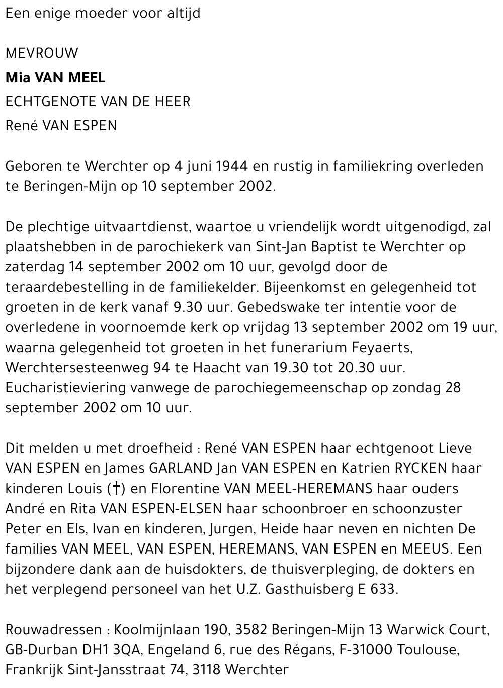 Mia Van Meel