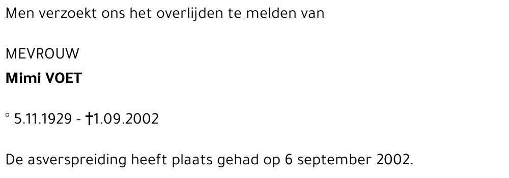 MIMI VOET