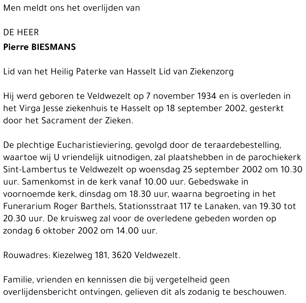 Pierre Biesmans