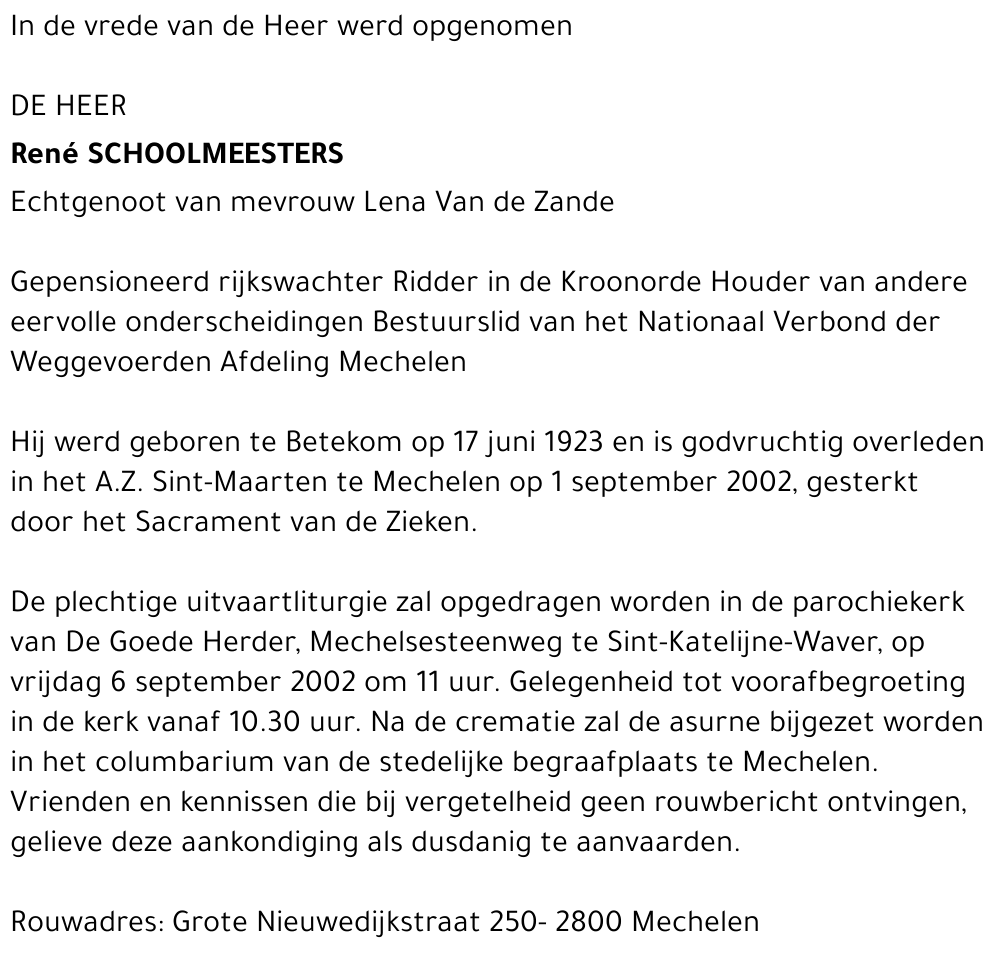 René Schoolmeesters