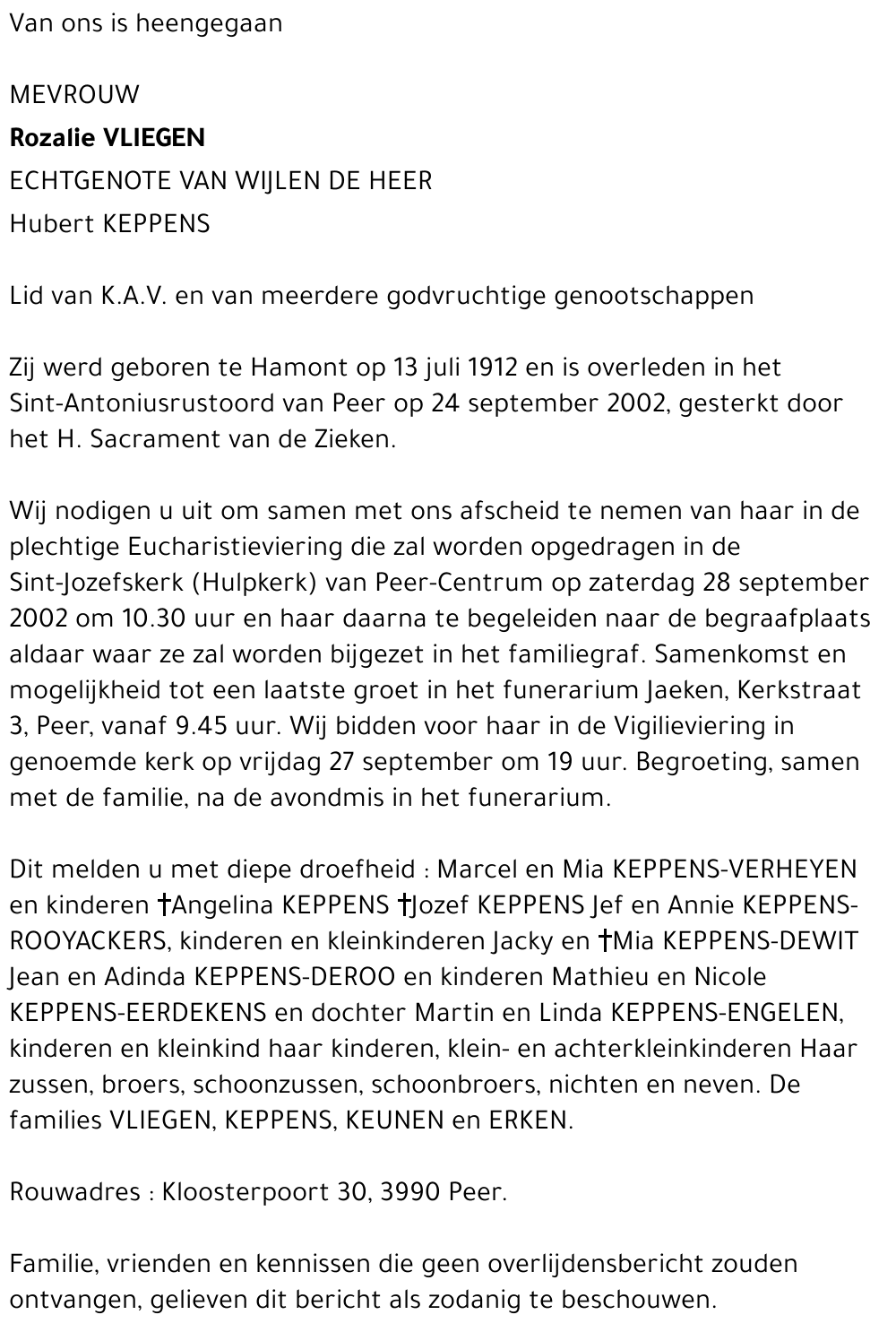 Rozalie Vliegen