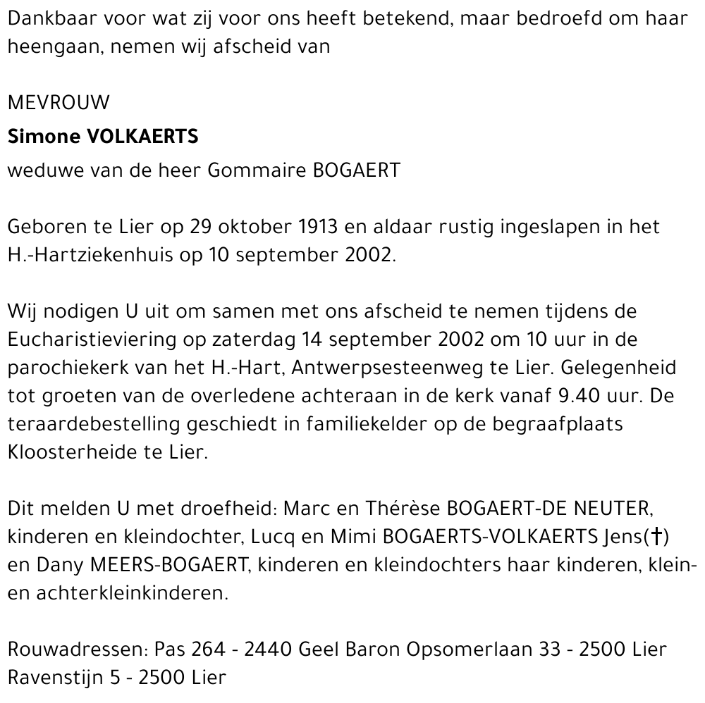 SIMONE VOLKAERTS