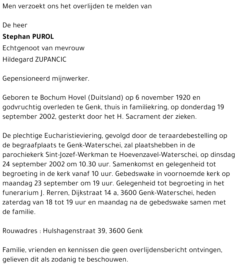 Stephan PUROL