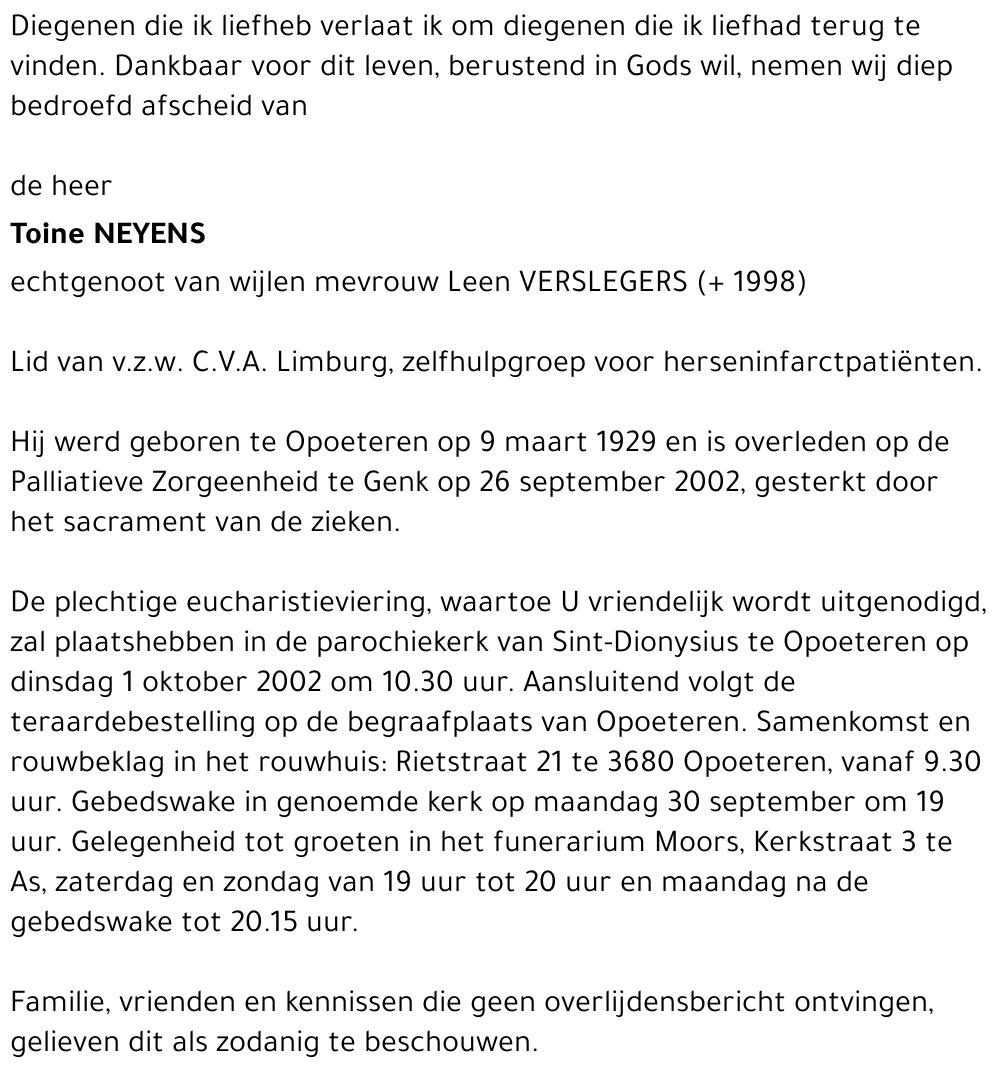 Toine Neyens