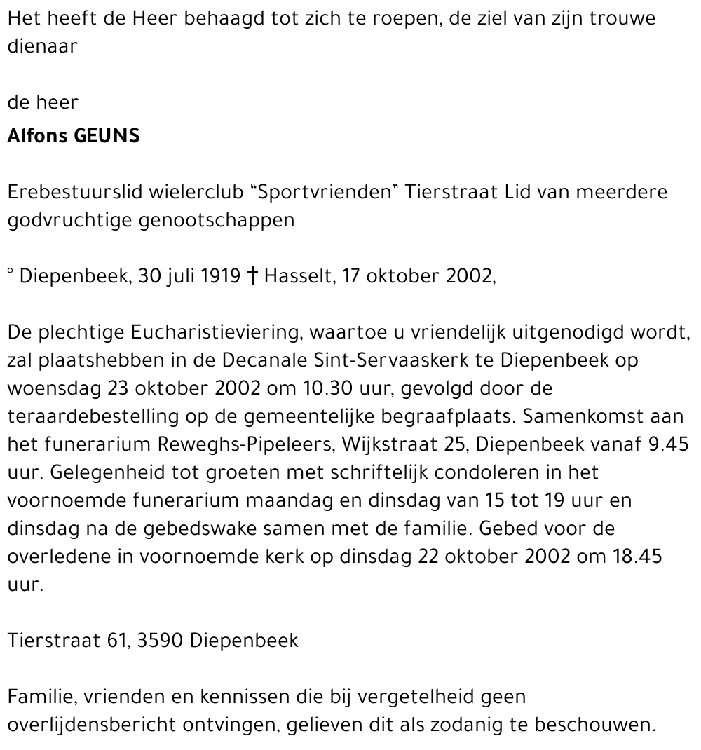 Alfons GEUNS
